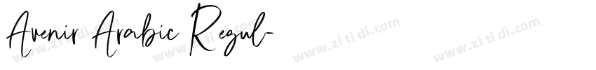 Avenir Arabic Regul字体转换 Avenir Arabic Regul字体转换